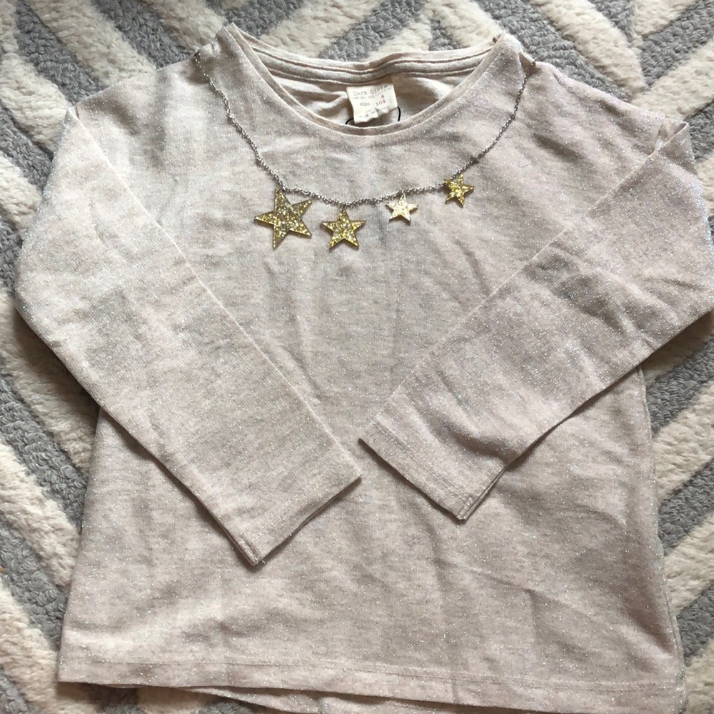 Zara sparkly top